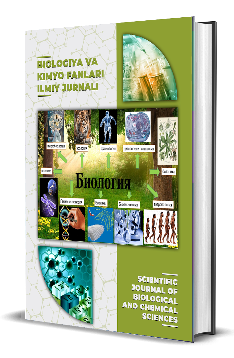 					View Vol. 2 No. 6 (2024): BIOLOGIYA VA KIMYO FANLARI ILMIY JURNALI
				